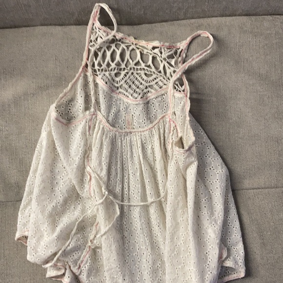 Free People White Summer Blouse - Picture 2 of 3